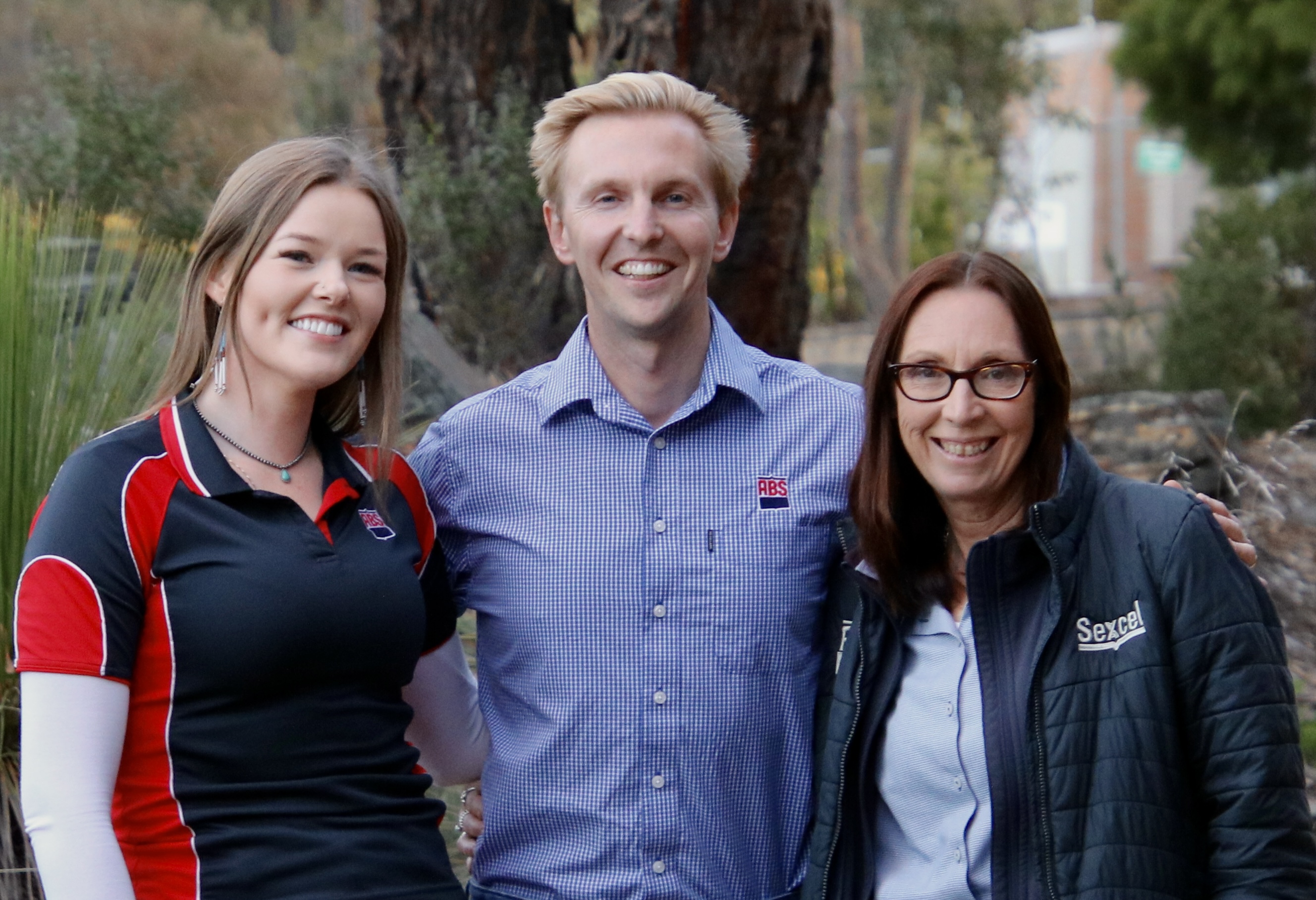 The ABS Australia Beef Team - Annie, Fletch &amp; Kim - in August 2023